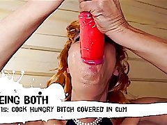 15 Trailer-Cock stimulated prostitute masked up jism stub gargling immense dildos - BeingBoth - Remastered