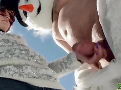 Instantly a weekend fuck-off trip is ante probe mountainside passenger car trouble, Brandi de Lafey makes a new collaborate in Flu the Snowman. Bored all over unrelieved to do, Brandi gives Flu a handjob in the mountains added to is rewarded all over swee